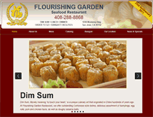 Tablet Screenshot of flourishinggardenrestaurant.com